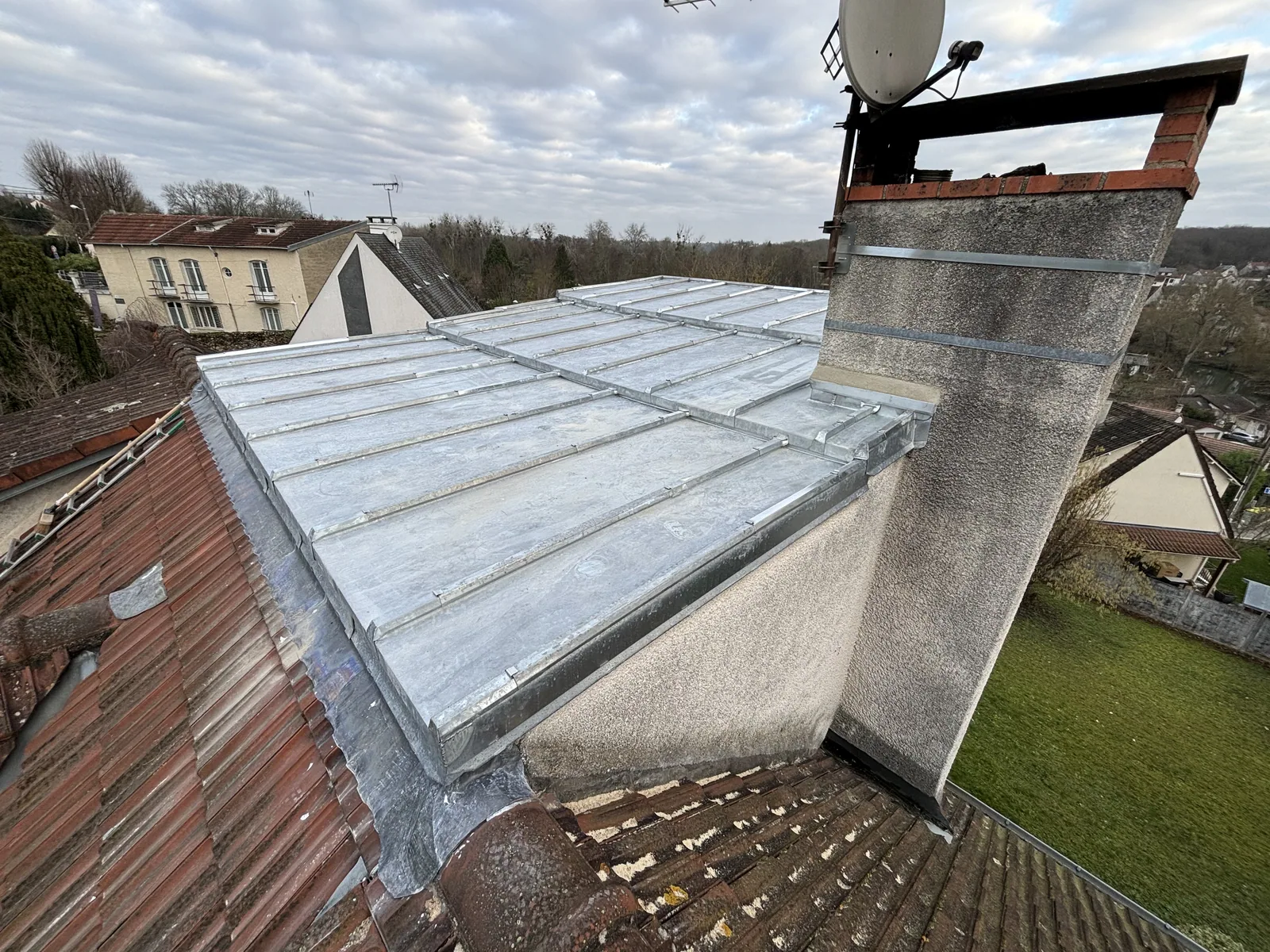 Zinc — chantier VionCouverture