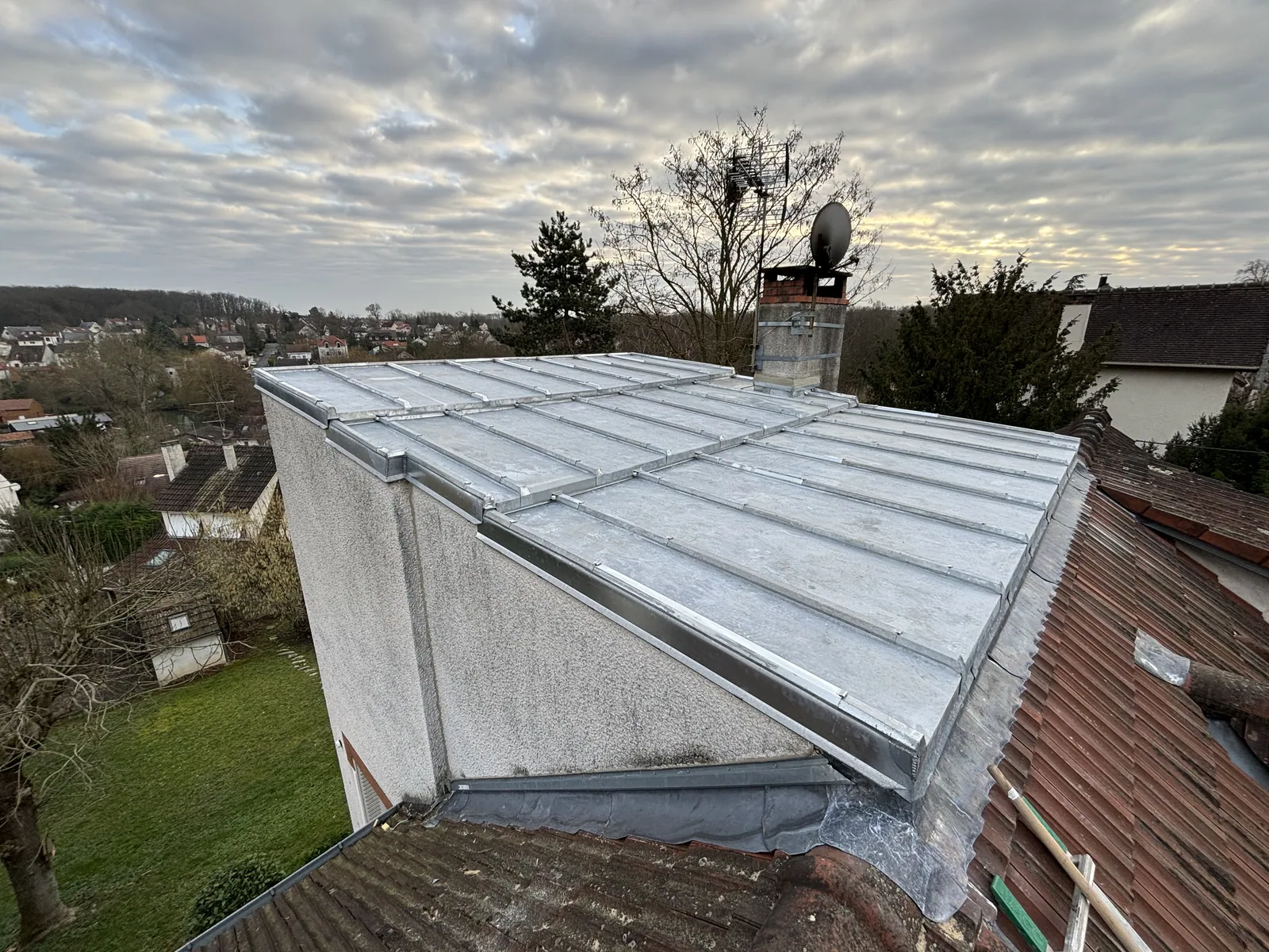 Zinc — chantier VionCouverture