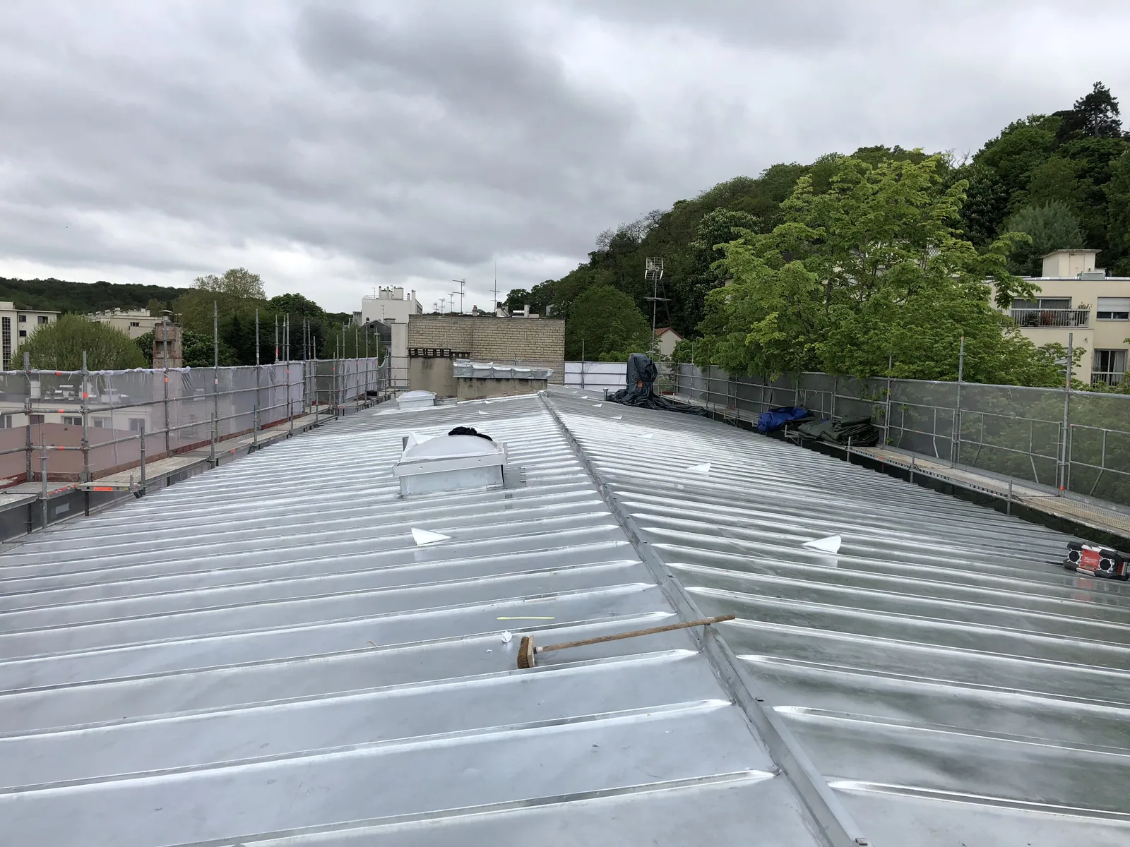 Zinc — chantier VionCouverture