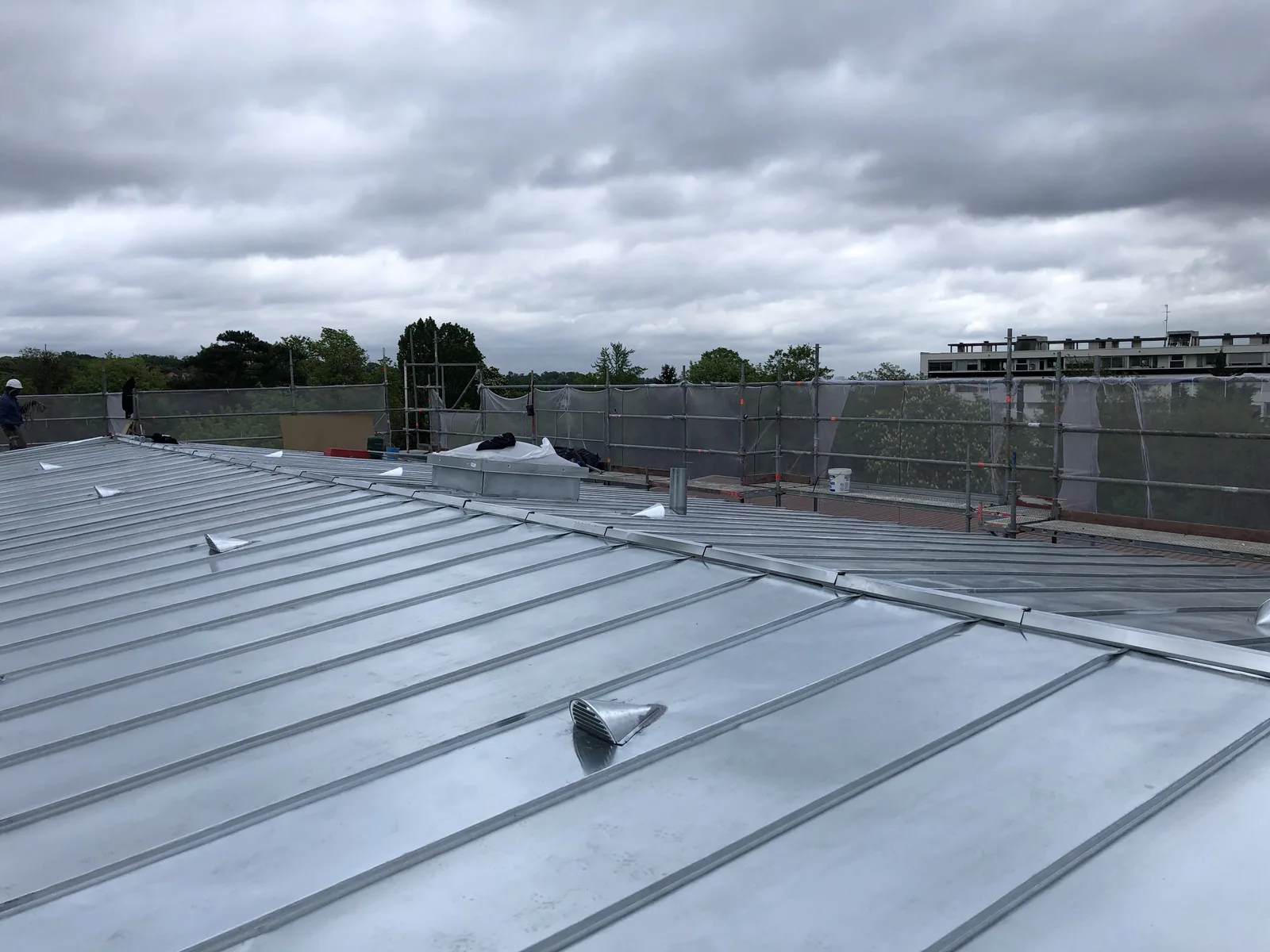 Zinc — chantier VionCouverture