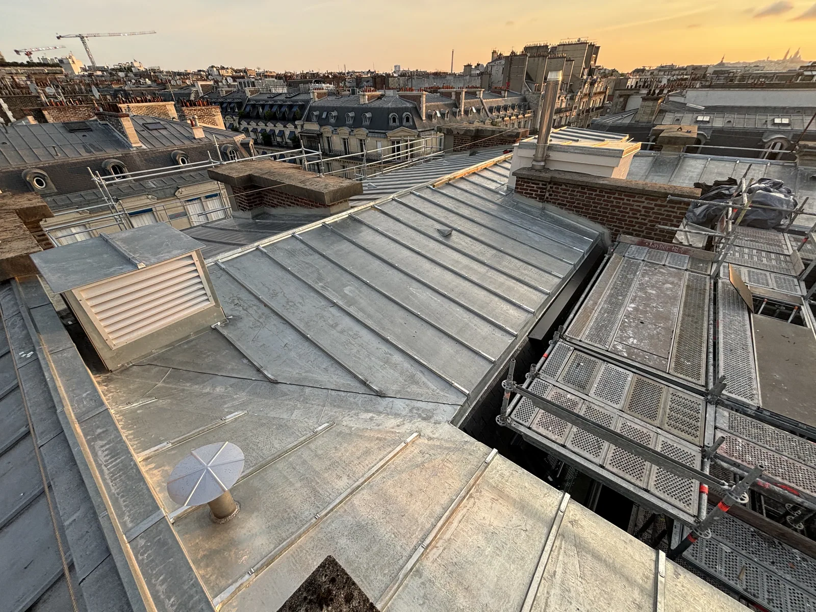 Zinc — chantier VionCouverture