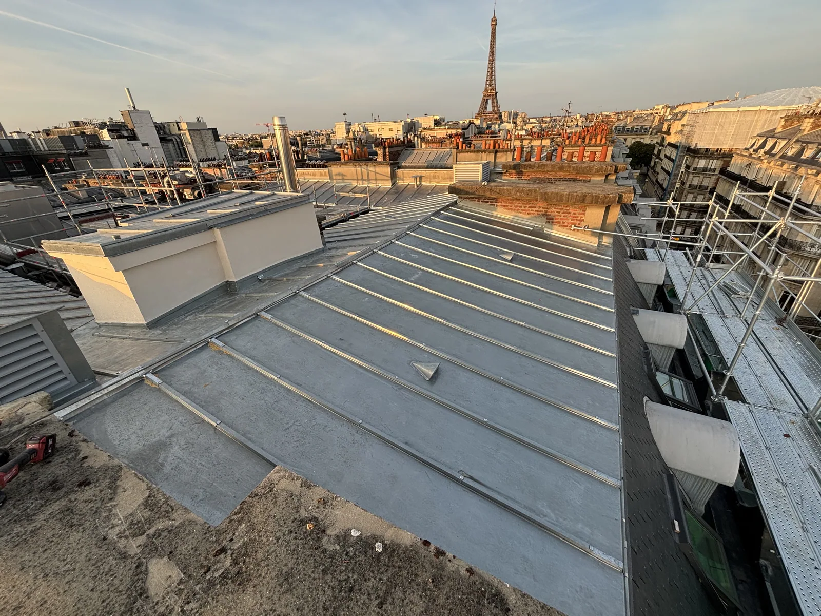 Zinc — chantier VionCouverture