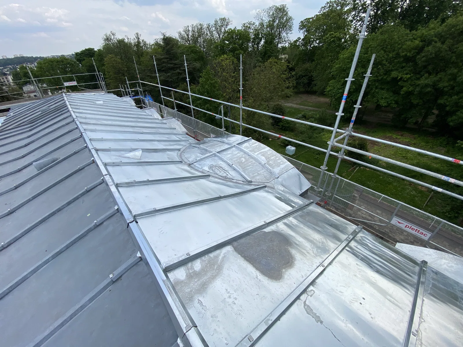 Zinc — chantier VionCouverture