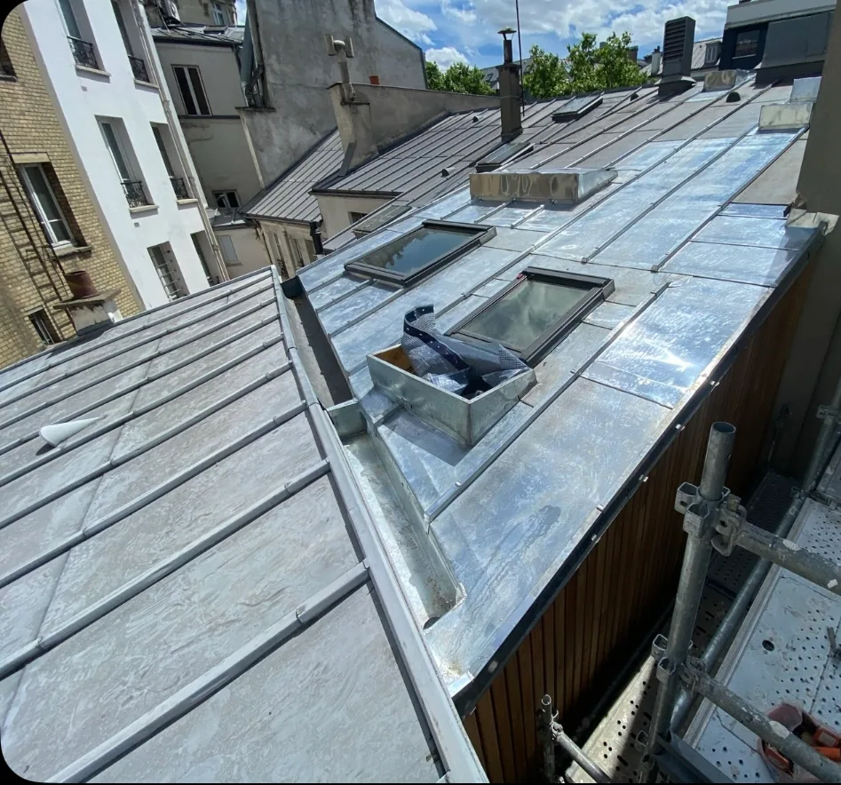 Zinc — chantier VionCouverture