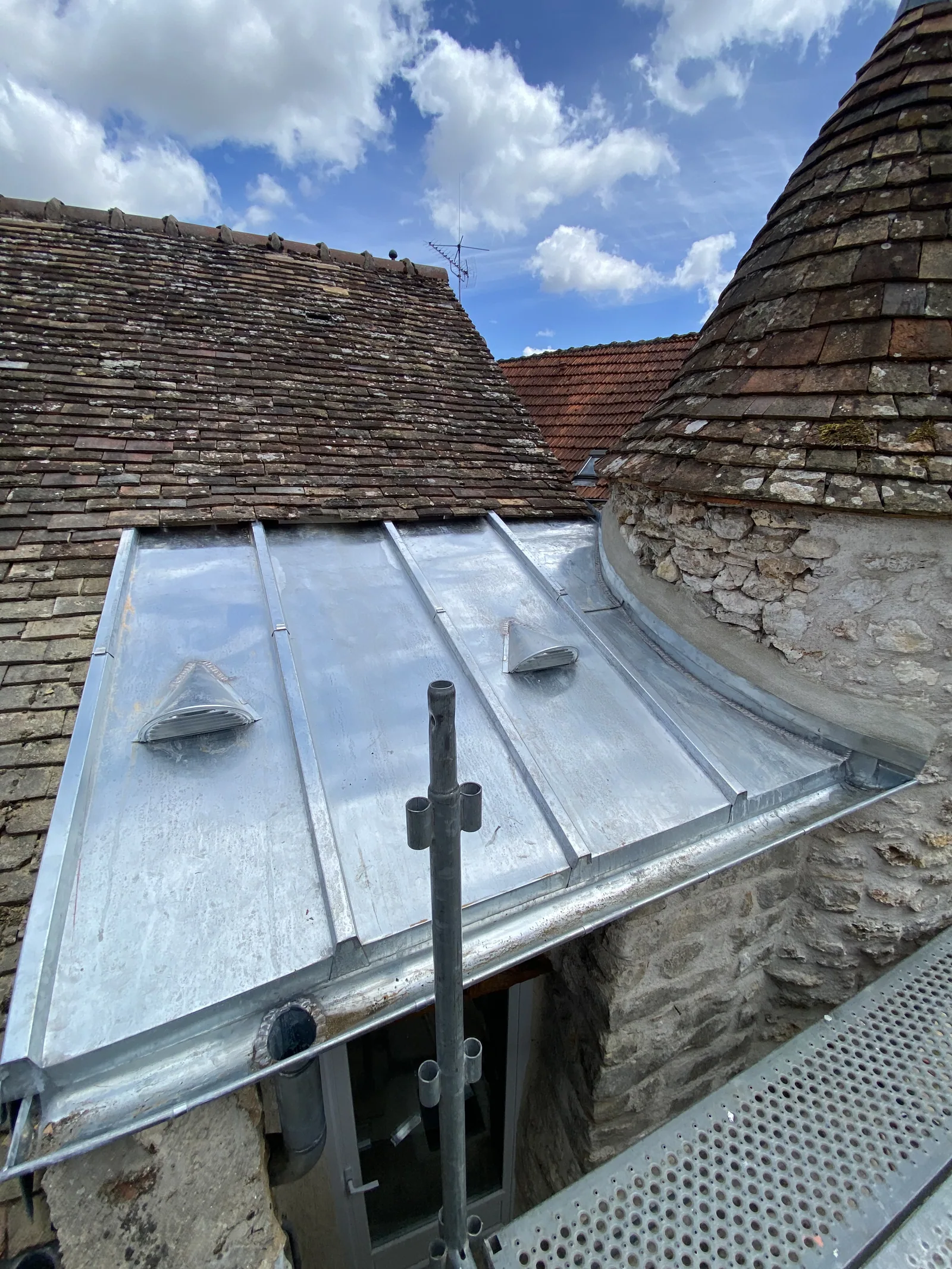 Zinc — chantier VionCouverture